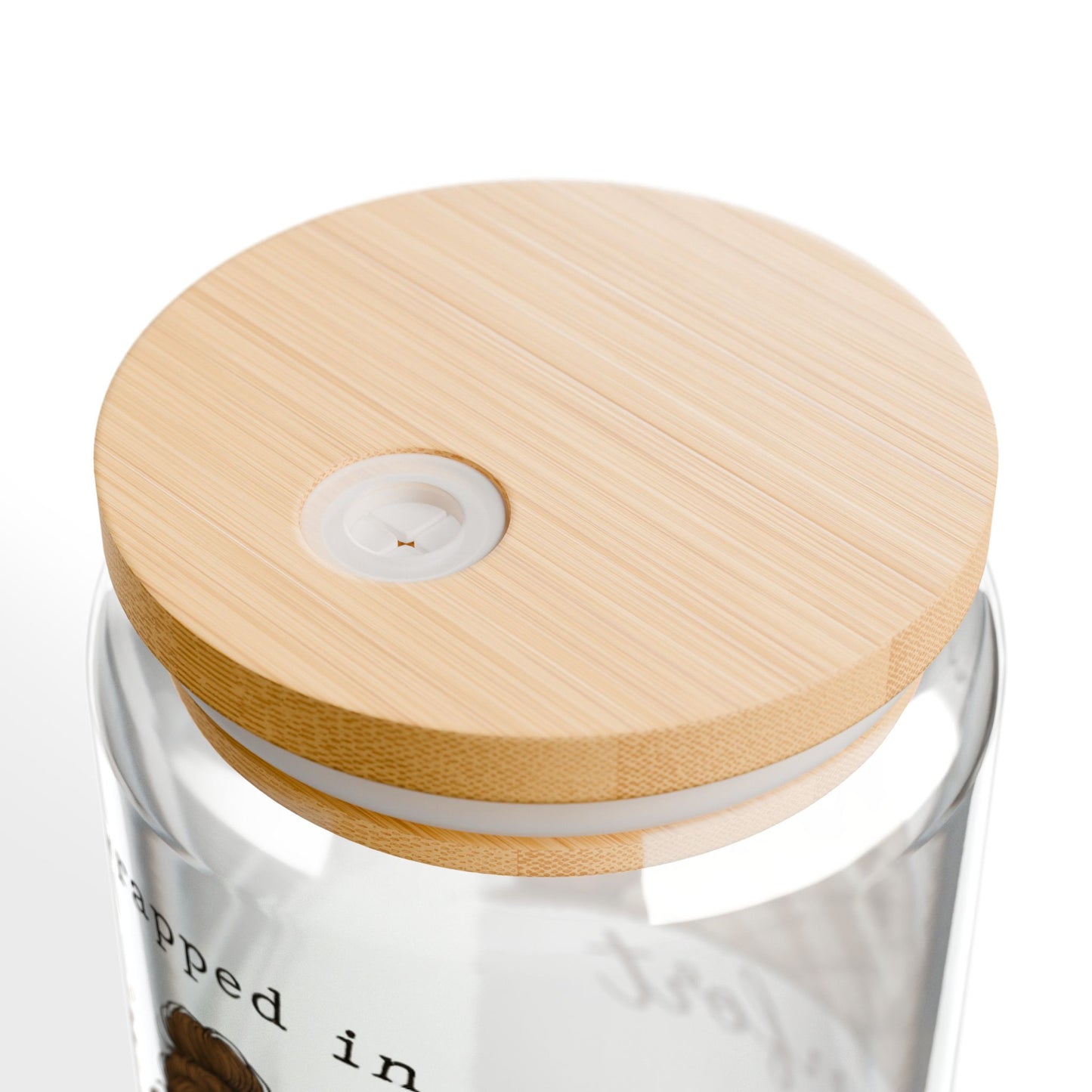 Sipper Glass — 'Wrapped in Comfort' Autumn Cozy Fall Drink Tumbler (16 oz)