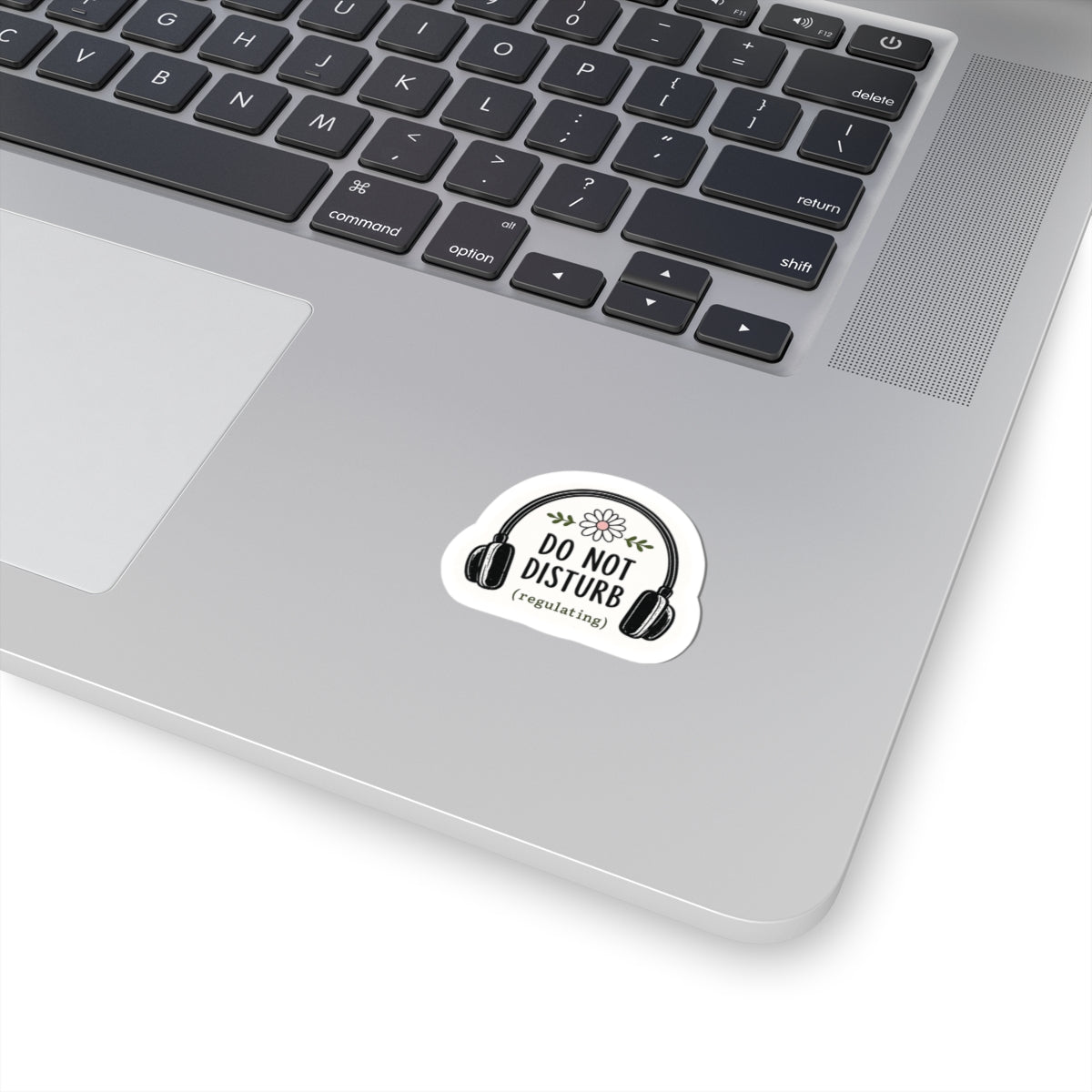 Do Not Disturb (regulating) Sticker — Cute Headphones Laptop Vinyl Sticker