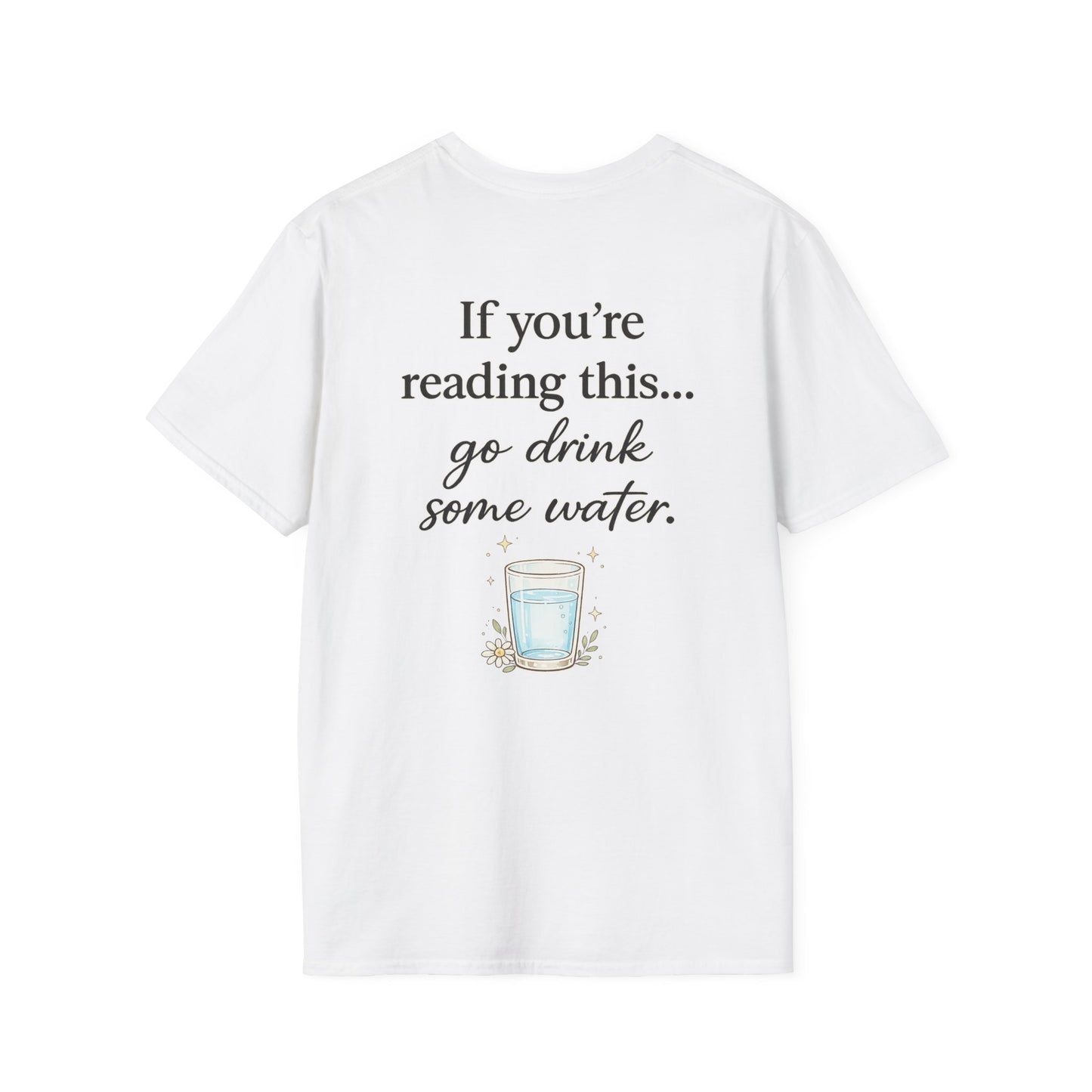Drink Water T-Shirt — Today's Goal: Drink Water Graphic Tee