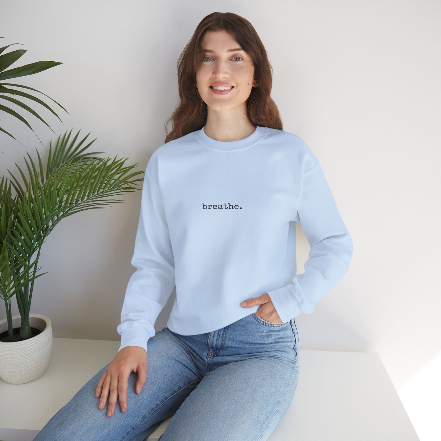 Breathe Minimalist Crewneck Sweatshirt