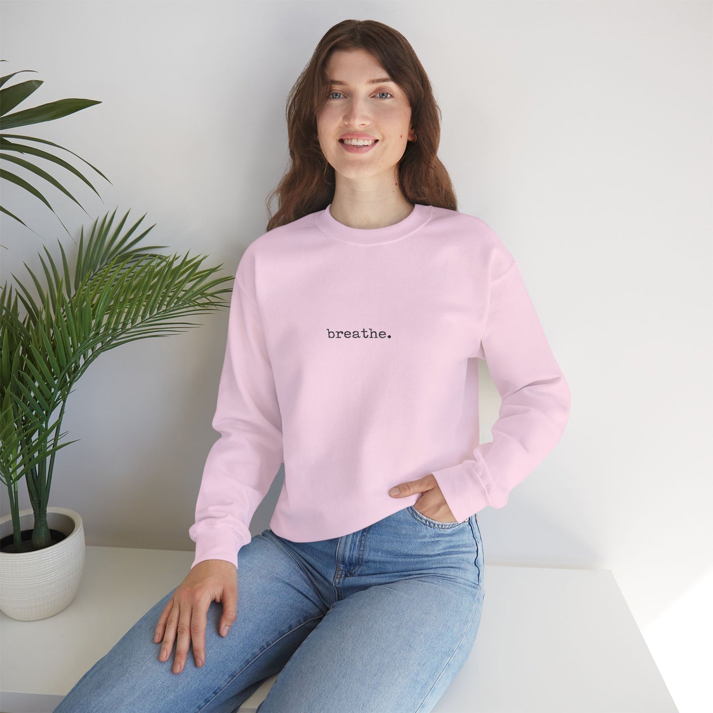 Breathe Minimalist Crewneck Sweatshirt