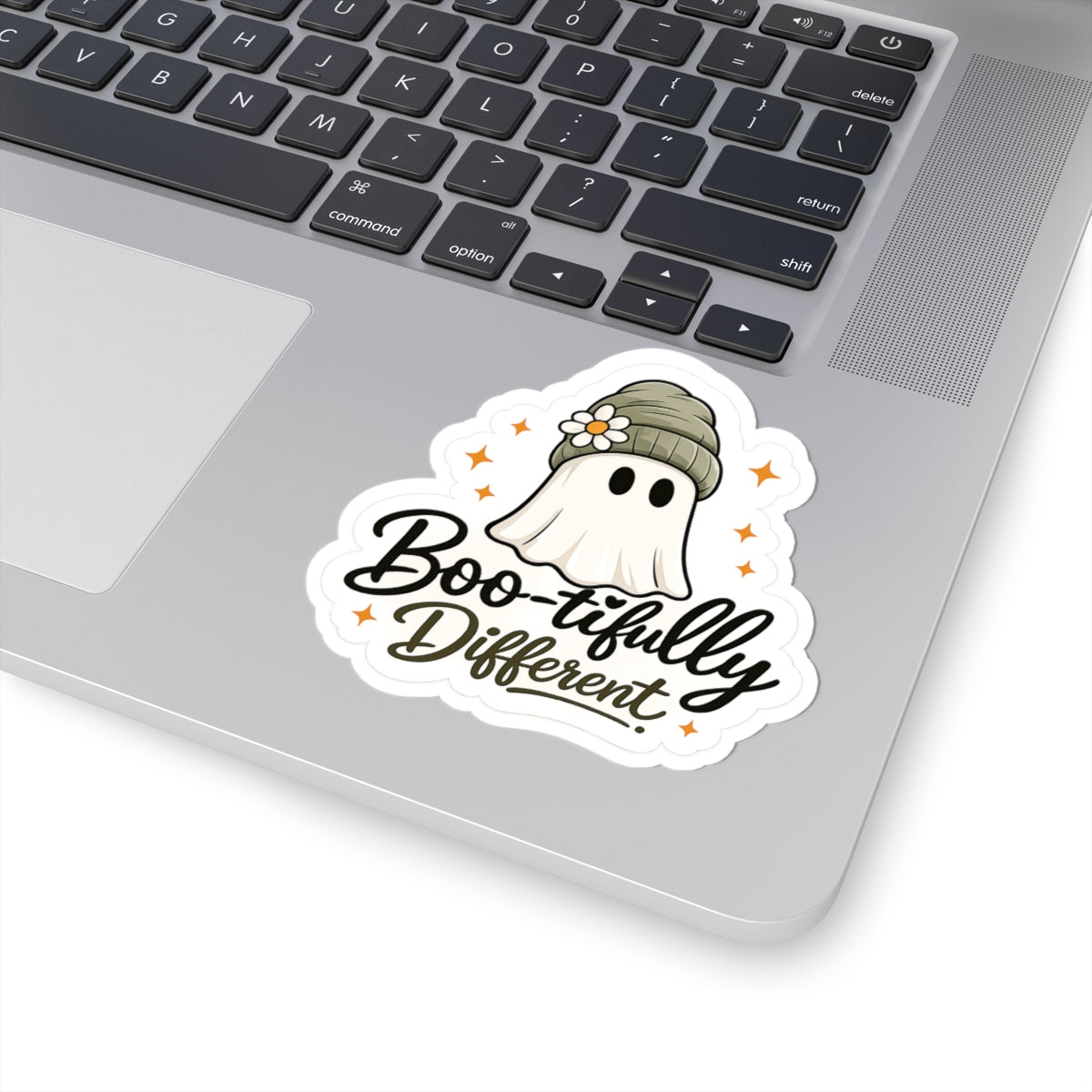Boo-tifully Different Ghost Sticker — Cute Halloween Kiss-Cut Vinyl Decal