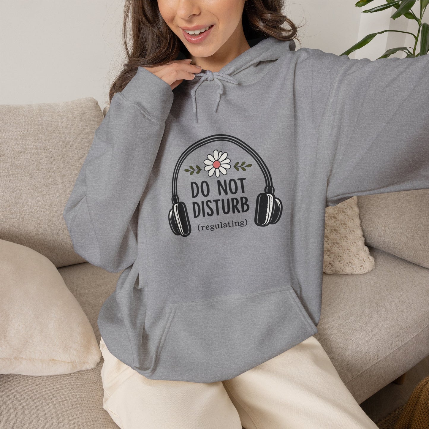 Do Not Disturb Headphones Hoodie – Relaxing Study & Meditation Sweatshirt