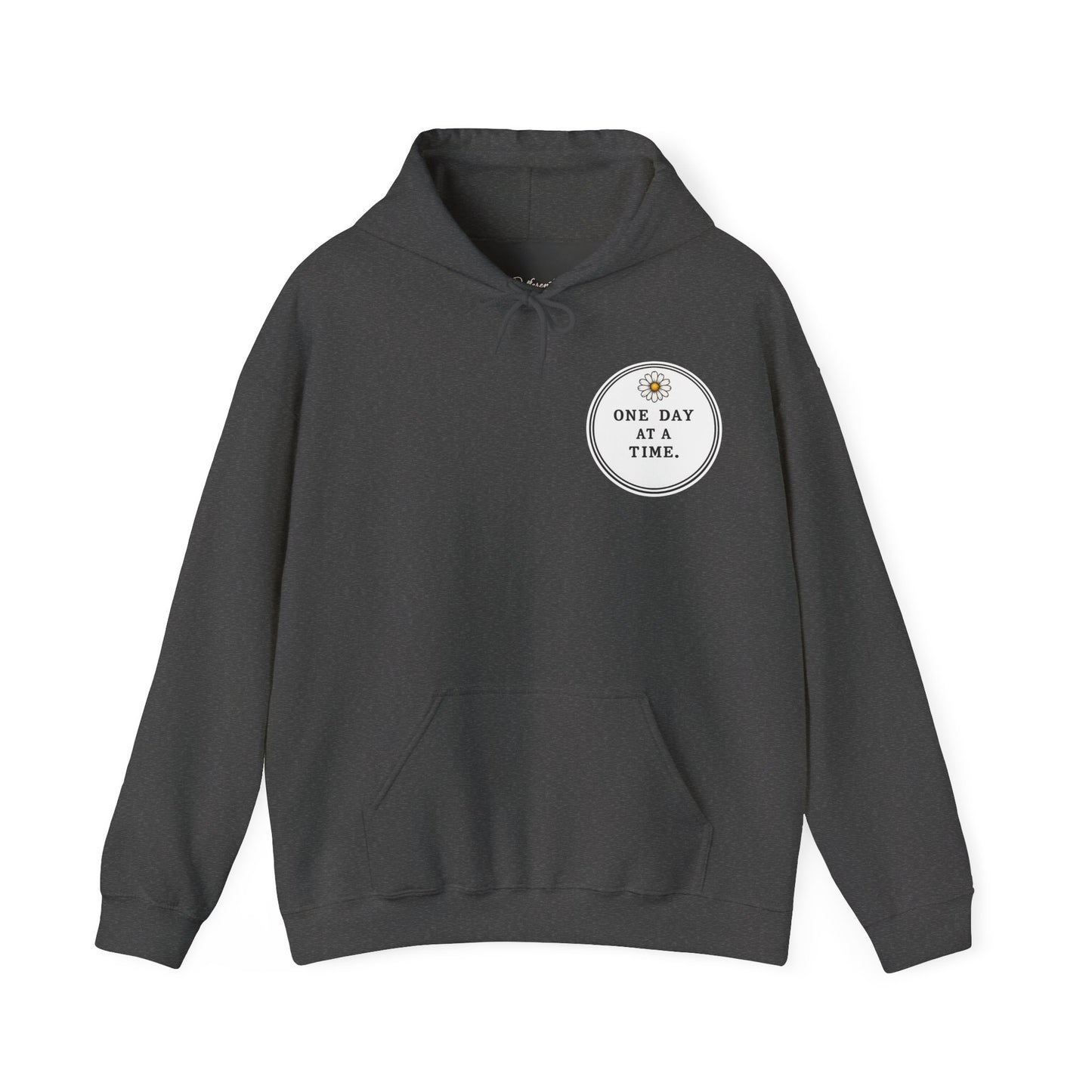 One Day at a Time Hoodie — Sunrise Floral Comfort Hooded Sweatshirt