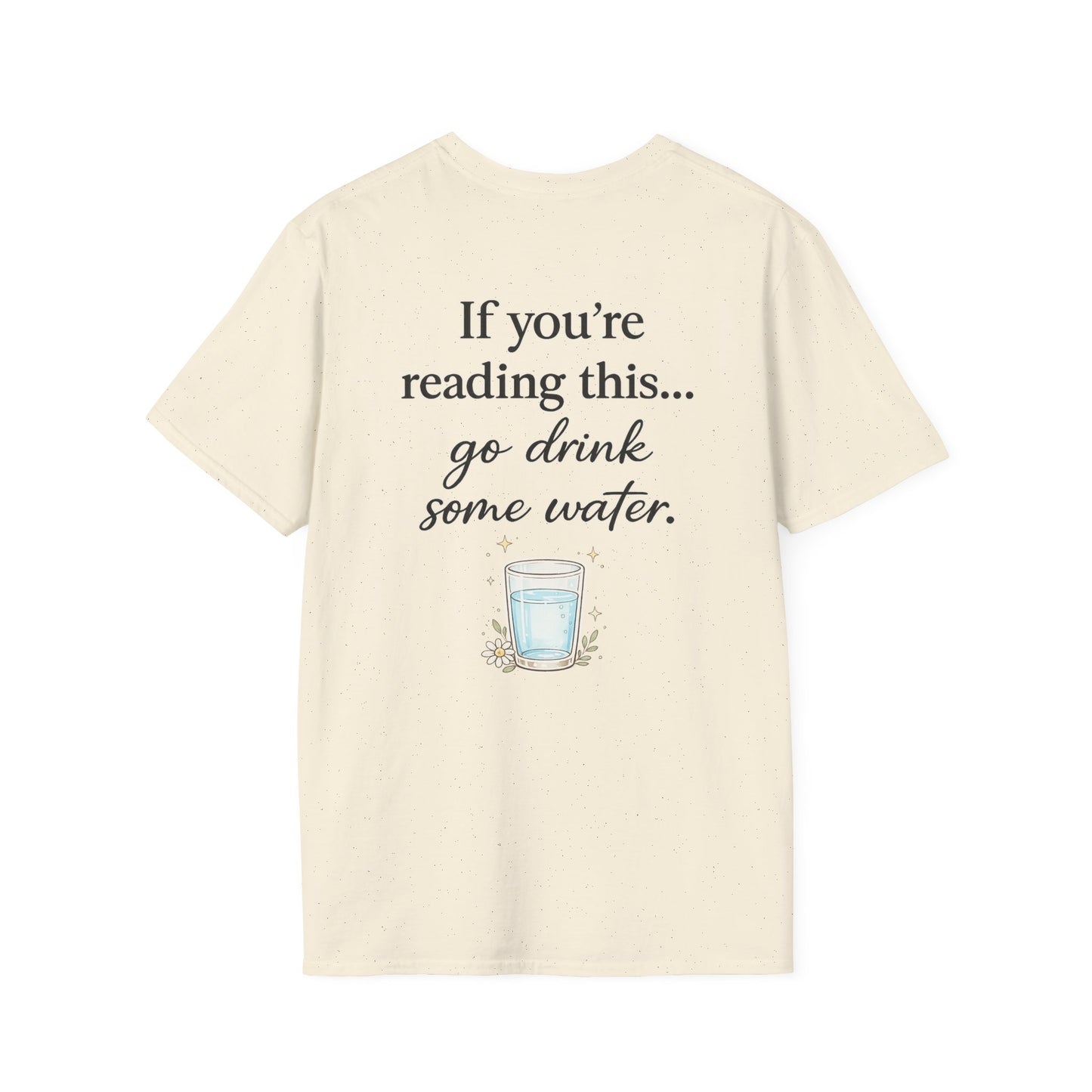 Drink Water T-Shirt — Today's Goal: Drink Water Graphic Tee