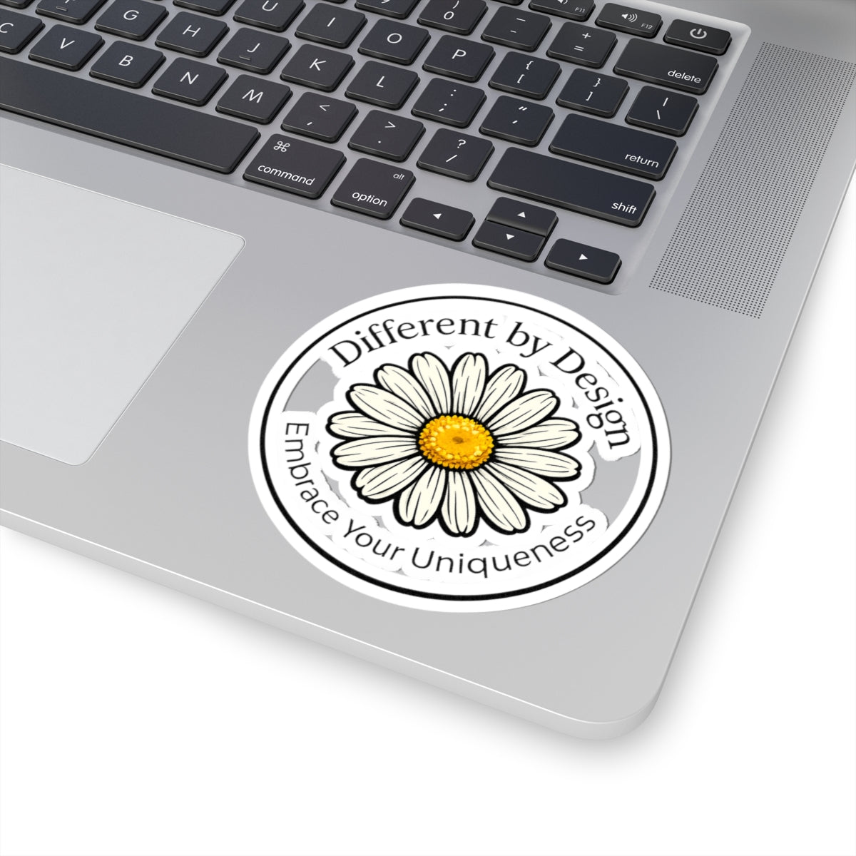 Daisy 'Different by Design' Kiss-Cut Sticker — Embrace Your Uniqueness