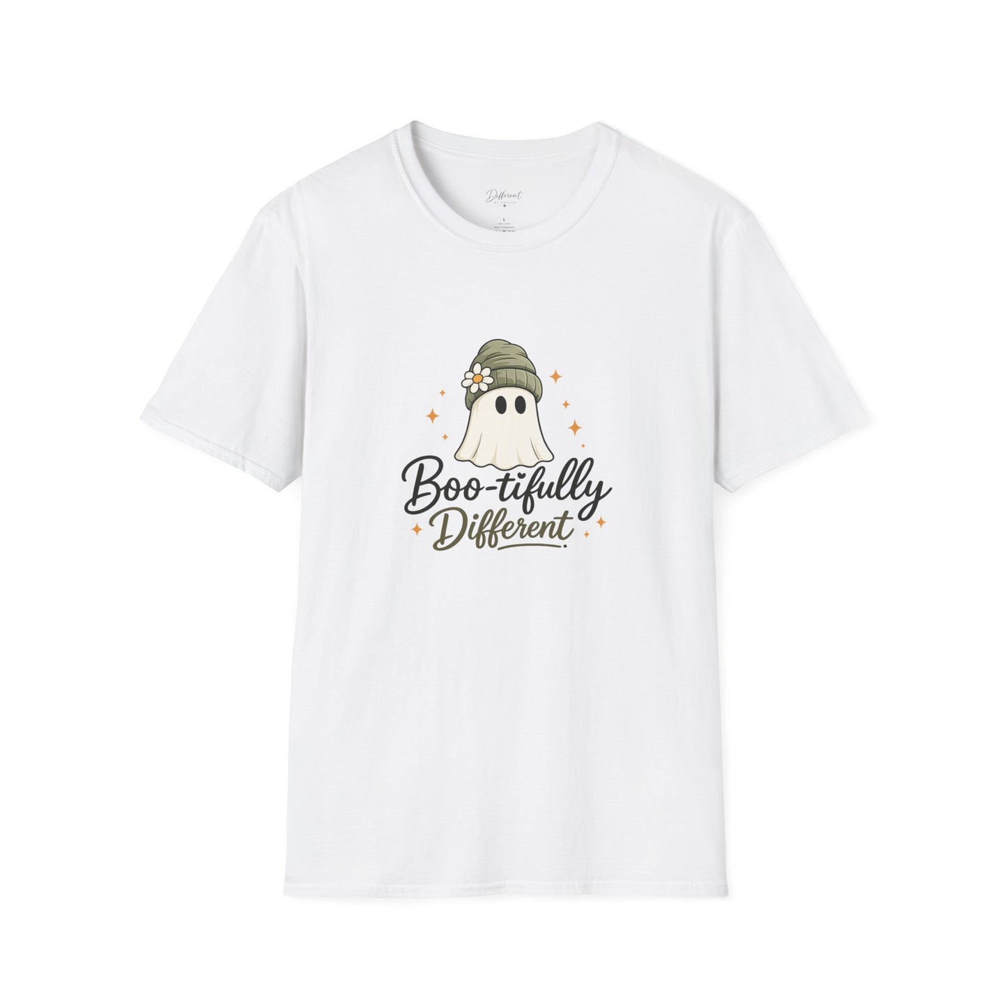 Boo-tifully Different T-Shirt — Cute Ghost Graphic Halloween Tee