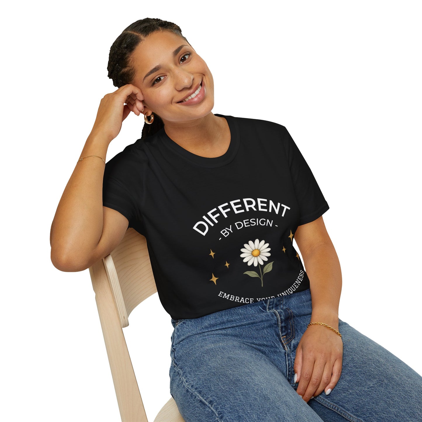 Different by Design Signature Daisy Tee – Embrace Your Uniqueness