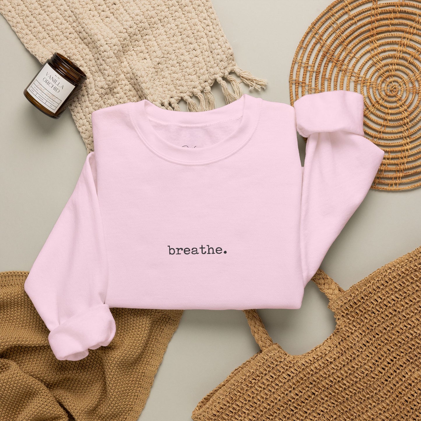 Breathe Minimalist Crewneck Sweatshirt