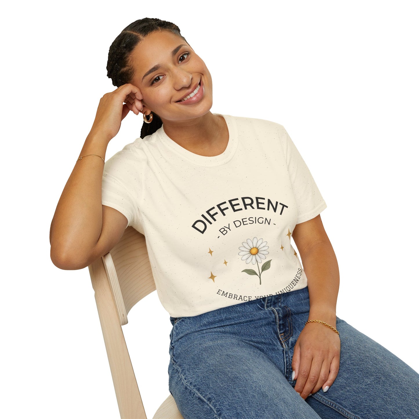 Different by Design Signature Daisy Tee – Embrace Your Uniqueness