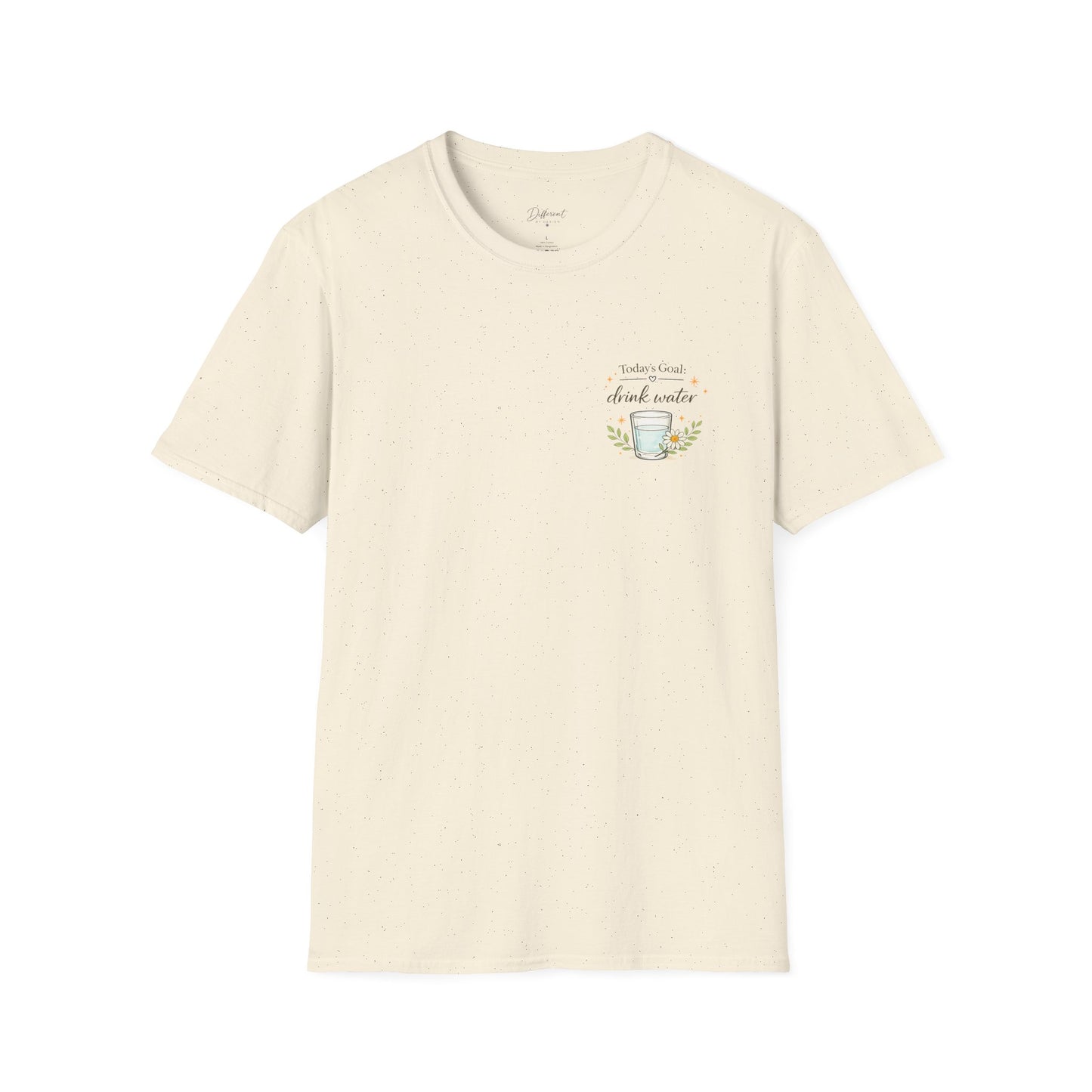 Drink Water T-Shirt — Today's Goal: Drink Water Graphic Tee