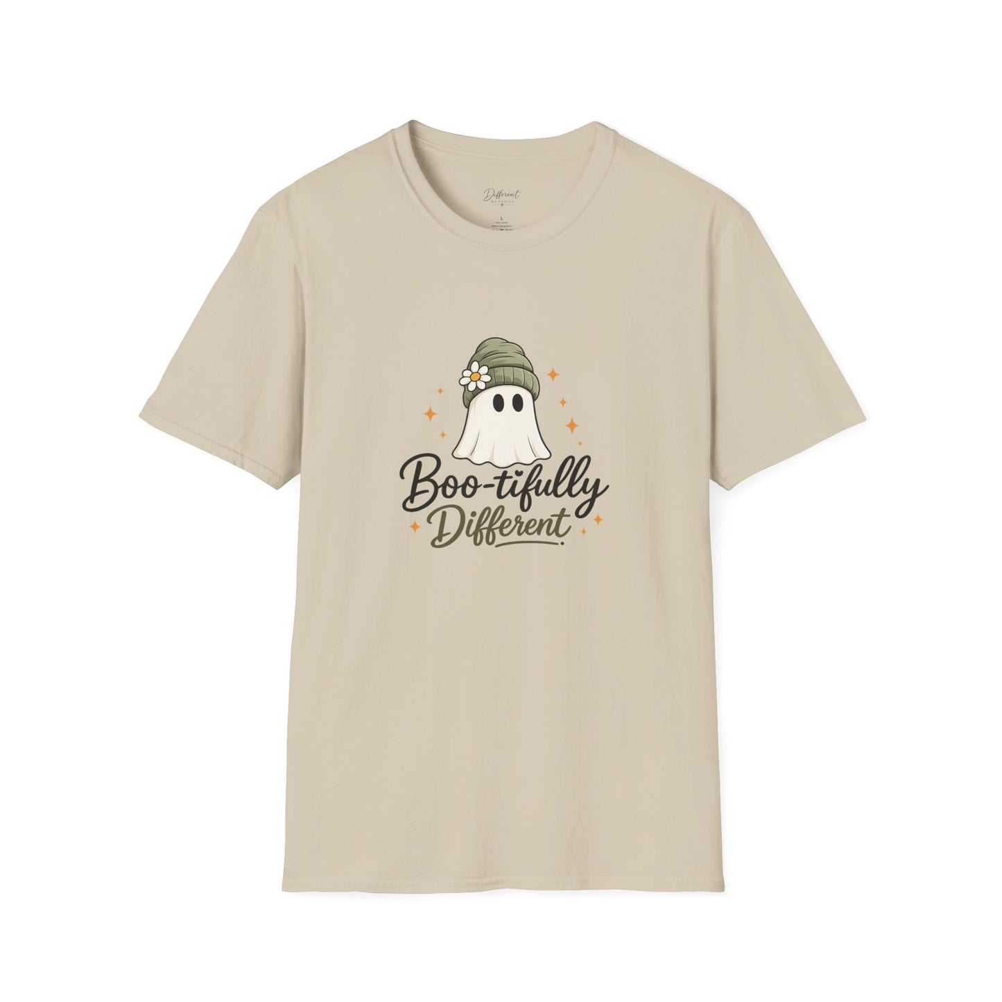 Boo-tifully Different T-Shirt — Cute Ghost Graphic Halloween Tee