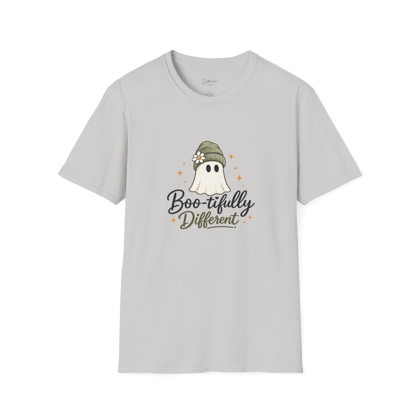 Boo-tifully Different T-Shirt — Cute Ghost Graphic Halloween Tee