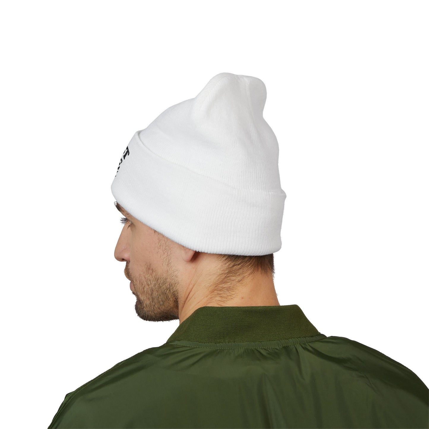 Ghost Mode Activated Embroidered Cuffed Beanie
