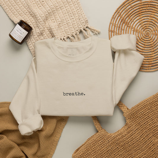 Breathe Minimalist Crewneck Sweatshirt