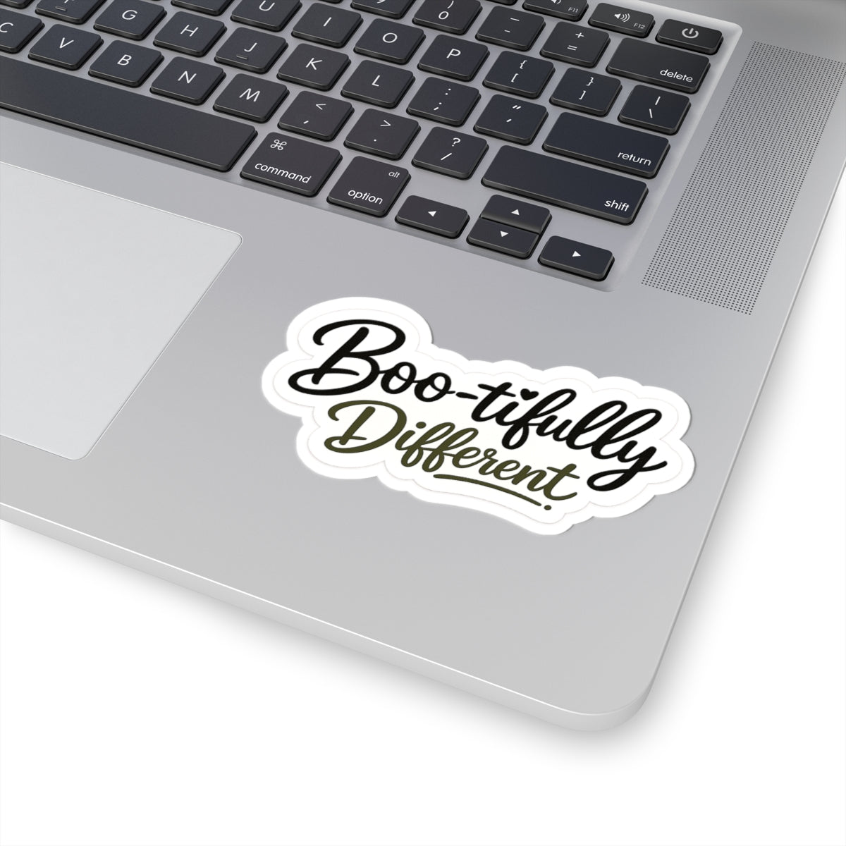 Boo-tifully Different Kiss-Cut Sticker — Halloween Positive Pride Decal