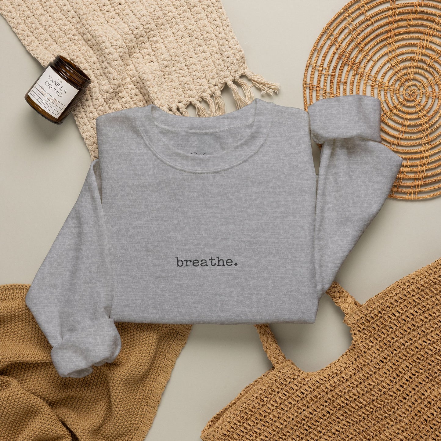 Breathe Minimalist Crewneck Sweatshirt