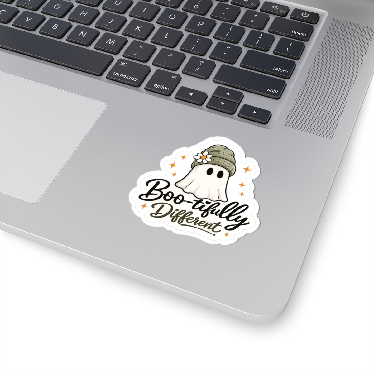 Boo-tifully Different Ghost Sticker — Cute Halloween Kiss-Cut Vinyl Decal