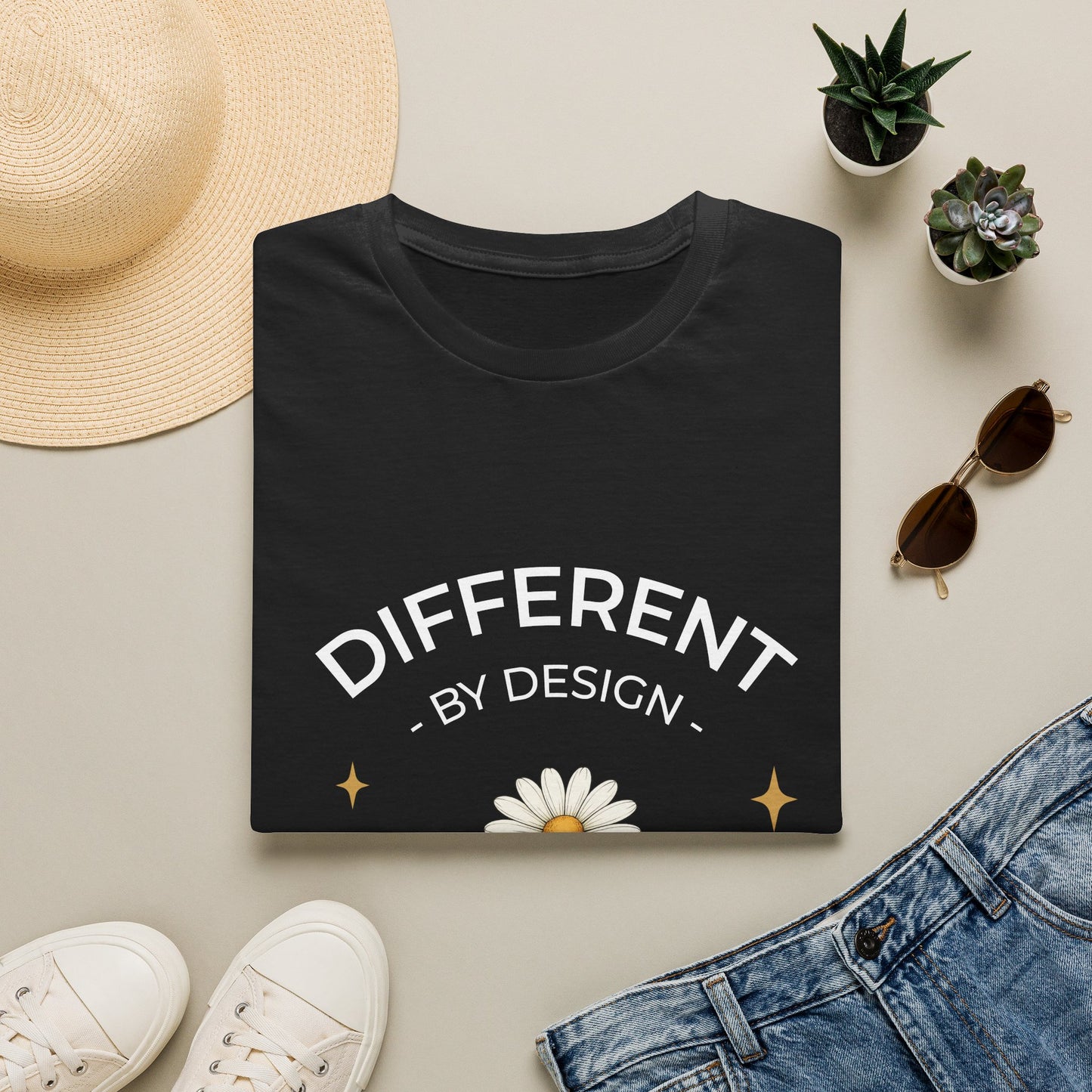 Different by Design Signature Daisy Tee – Embrace Your Uniqueness