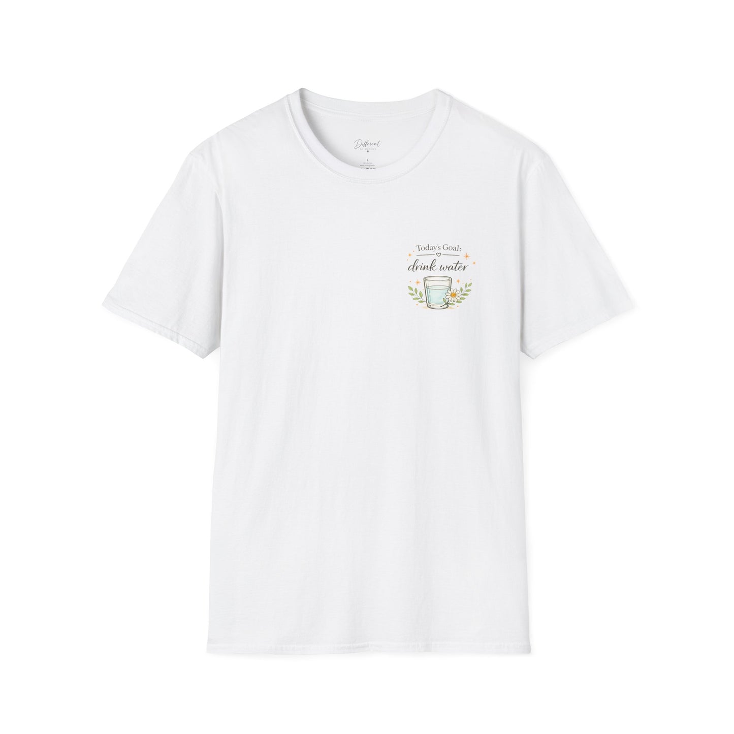 Drink Water T-Shirt — Today's Goal: Drink Water Graphic Tee